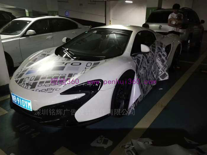 私家車身廣告噴繪完成情況-深圳噴繪公司