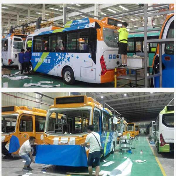 觀摩深圳車身廣告制作工藝現(xiàn)場