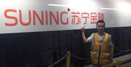 噴繪360高鐵和諧號車廂外車身廣告案例